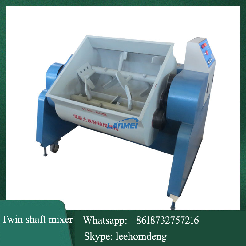 Factory Direct Sale Concrete Mixer Electric Horizontal Forced Type Laboratory Concrete Mixer